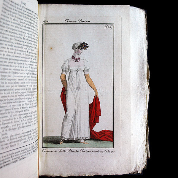 Le Journal des Dames et des Modes, Costumes Parisiens, réunion de 70 livraisons de la 11ème année (1807)