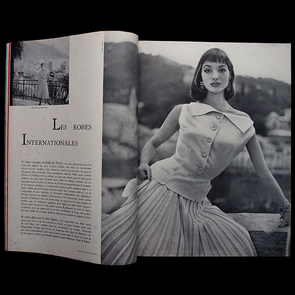 Vogue France (1er février 1955), couverture d'Henry Clarke