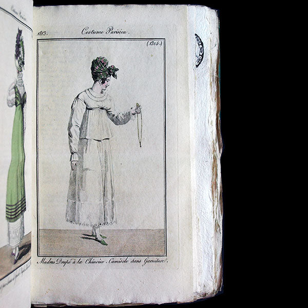 Le Journal des Dames et des Modes, Costumes Parisiens, réunion de 68 livraisons de la 17ème année (1813)