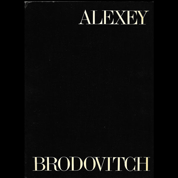 Brodovitch - Catalogue de l'exposition au Grand Palais (1982)