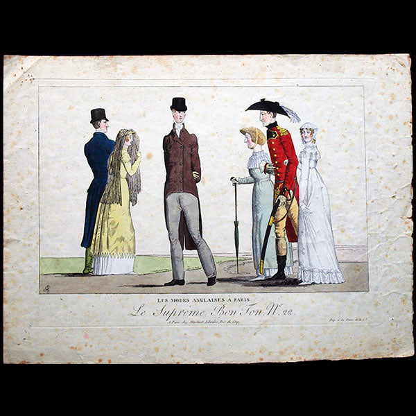 Martinet - Le Suprême Bon Ton, n°22, Les Modes Anglaises à Paris (1814)