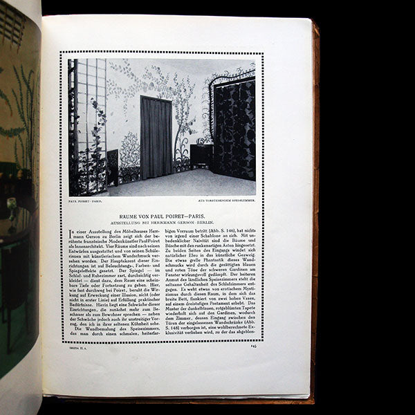 Deutsche Kunst und Dekoration - Installation de Paul Poiret (Atelier Martine) pour les magasins berlinois Herrmann Gerson (November 1913)