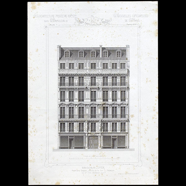 Paquin - Immeuble du 3 rue de la Paix à Paris (1864)