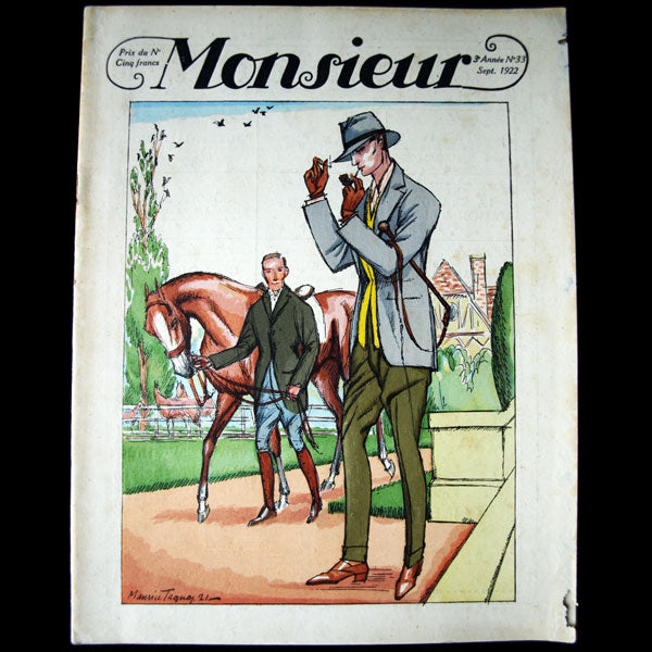 Monsieur, Revue des élégances, n33 (1922, septembre)