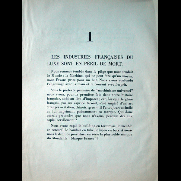 Paul Iribe - Défense du luxe (1933)