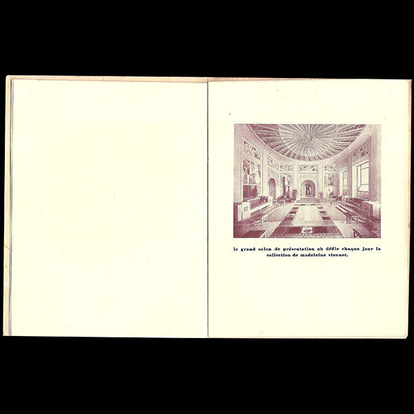 Madeleine Vionnet - Livret de présentation de la maison avenue Montaigne (circa 1925)