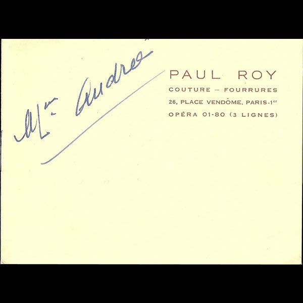 Carnet de défilé de la maison Paul Roy, 26 place Vendôme à Paris (circa 1937-1940)