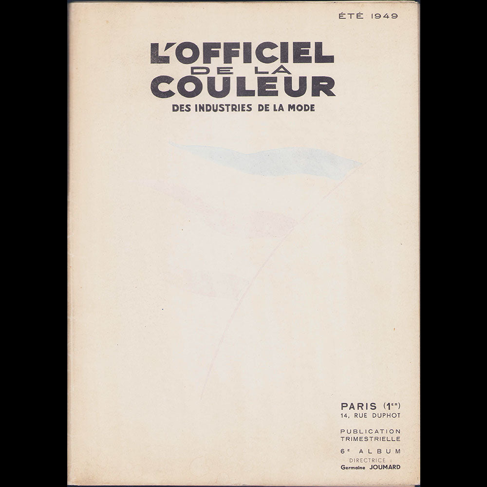 L'Officiel de la Couleur des Industries de la Mode, été 1949