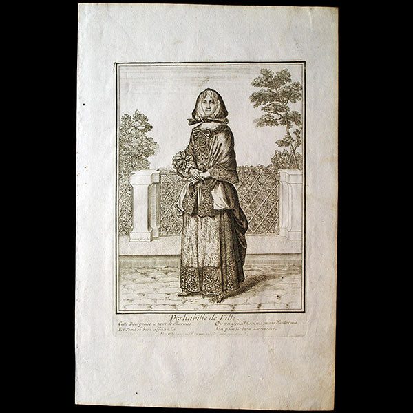 Deshabillé de Ville, gravure de Nicolas Bonnart (circa 1680)