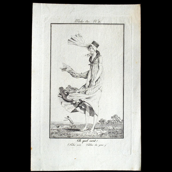 Modes et manières du jour à la fin du XVIIème siècle et au commencement du XIXème siècle (1798-1808) - Réunion de 14 planches (circa 1900)