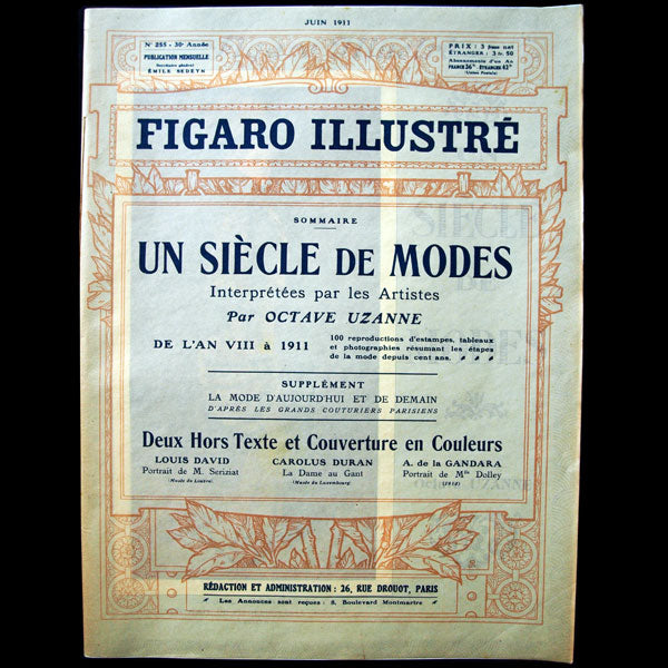 Un siècle de modes de l'an VIII à 1911, Figaro Illustré, juin 1911