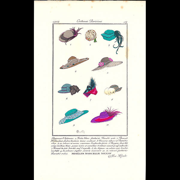 Le Journal des Dames et des Modes, Costumes Parisiens, n11, 1912, exemplaire specimen