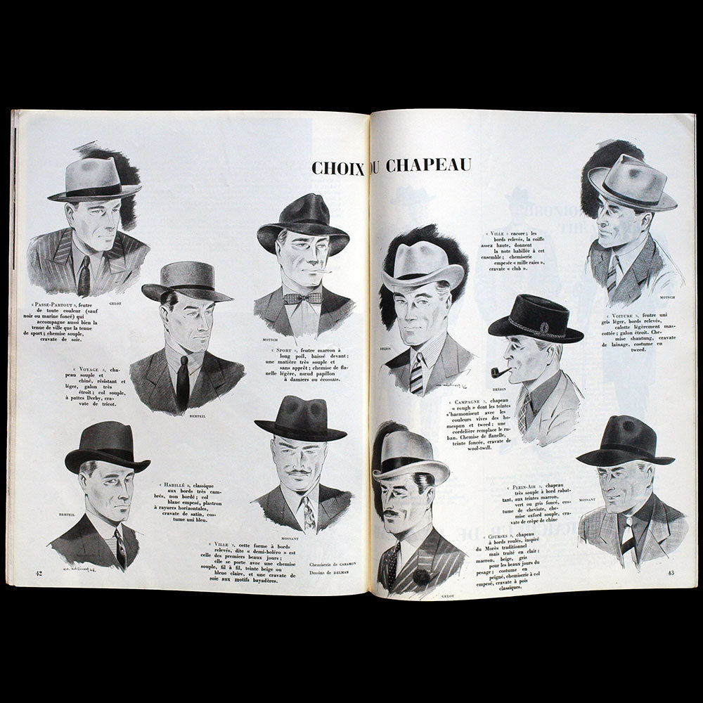 Adam, la revue de l'homme (avril-mai 1946), couverture de René Gruau