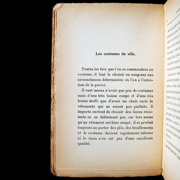 L'Elégance Masculine, par Abel Léger, présenté par André de Fouquières (1912)