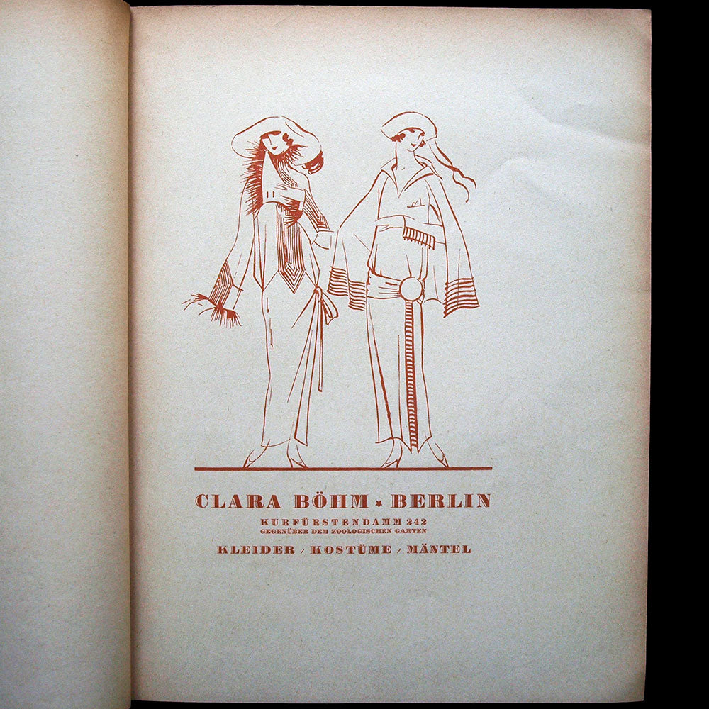 Führer durch die Moden Woche Berlin Frühjahr 1923, programme illustré par Annie Offterdinger