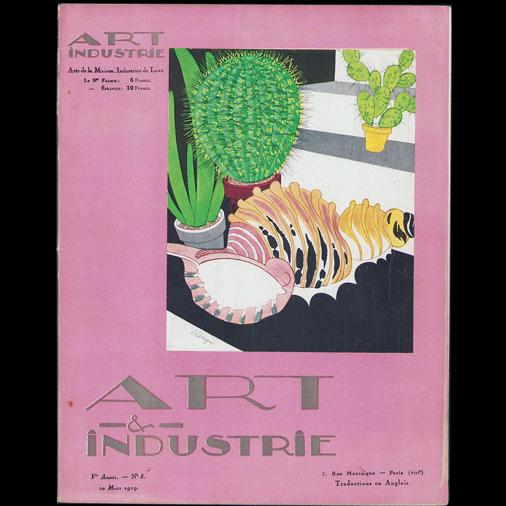 Art et Industrie, mars 1929, couverture de Léon Benigni