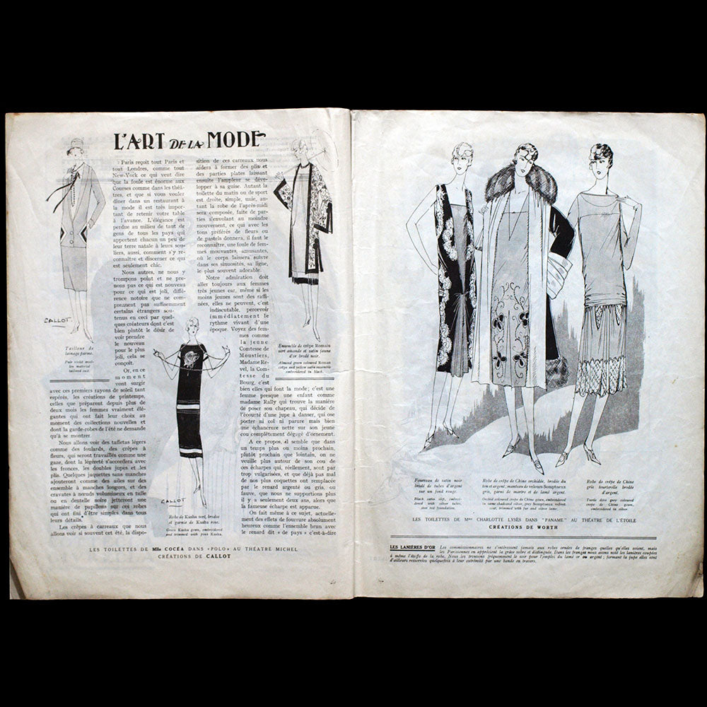 L’Art et la Mode (30 mai 1925), ensemble de Nicole Groult