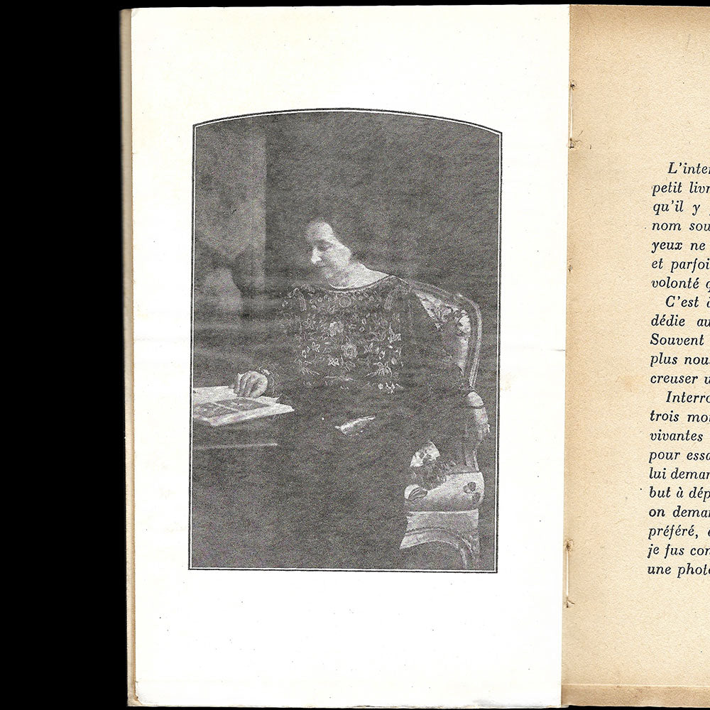 Au secours de la couture, industrie française, ouvrage dédié à Madeleine Vionnet (1929)