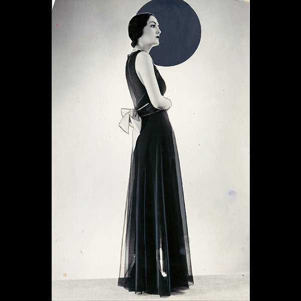 Jean Patou - Robe du soir en tulle, tirage d'époque de Luigi Diaz (1932)