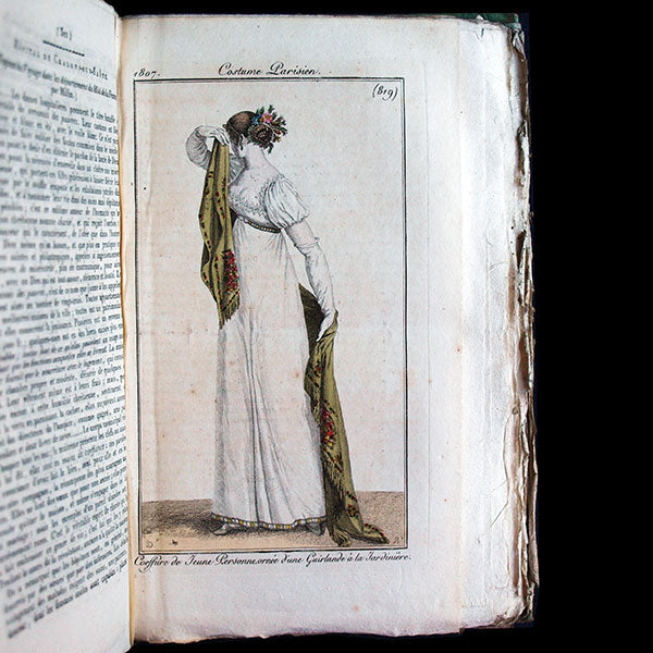 Le Journal des Dames et des Modes, Costumes Parisiens, réunion de 70 livraisons de la 11ème année (1807)