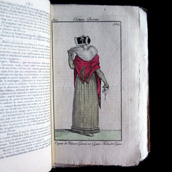 Le Journal des Dames et des Modes, Costumes Parisiens, réunion de 70 livraisons de la 11ème année (1807)