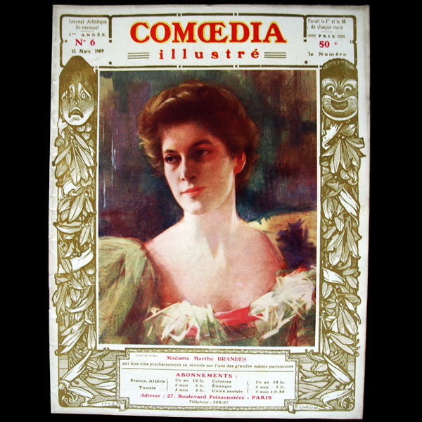 Comoedia illustré, réunion des 135 numéros du 15 décembre 1908 au 5 août 1914