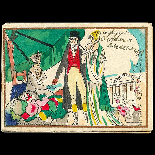 Carnet de la maison Jeanne Harris, 4 rue de la Paix à Paris (circa 1930)