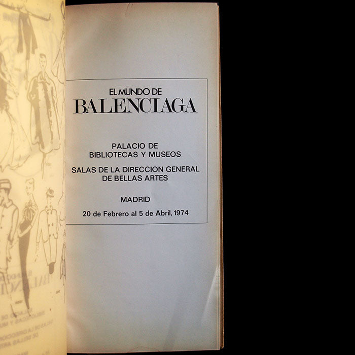 El Mundo de Balenciaga - Madrid (1974), couverture de Miro