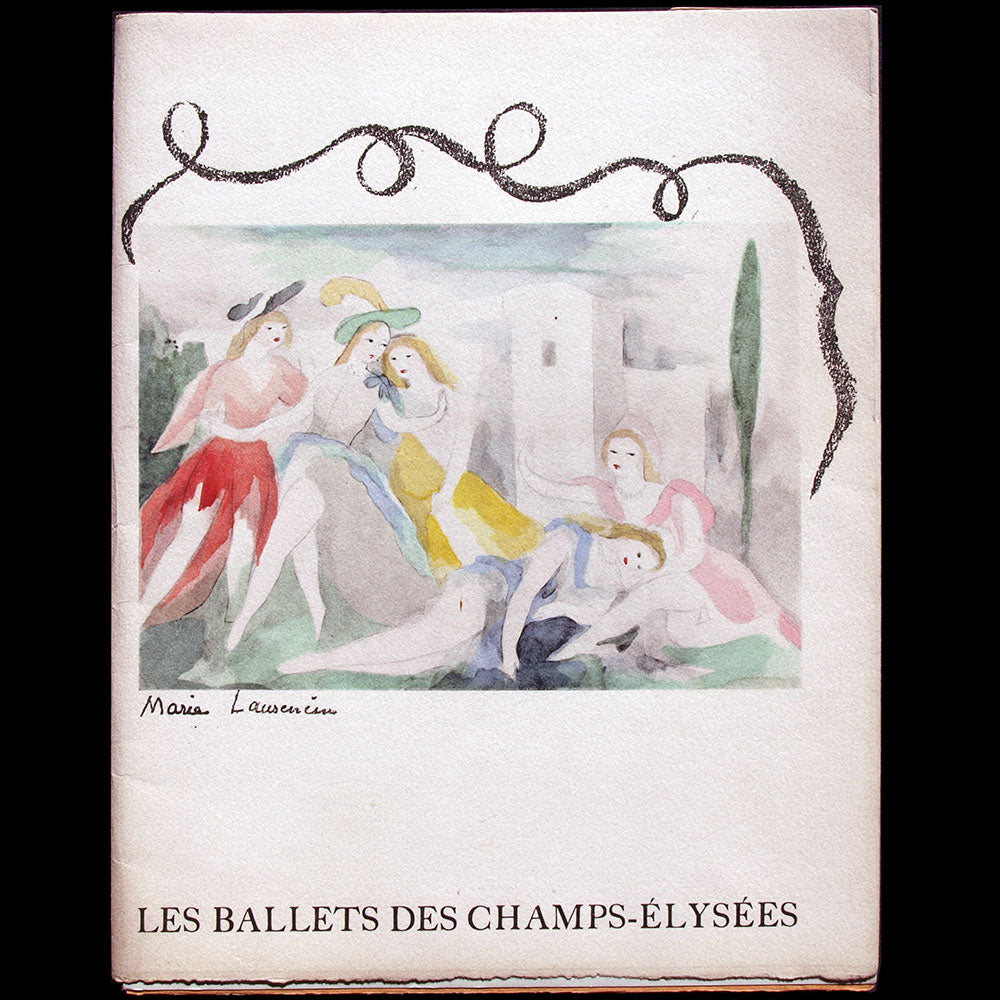 Ballets des Champs-Elysées - Programme n°1 d'octobre 1945, couverture de Marie Laurencin