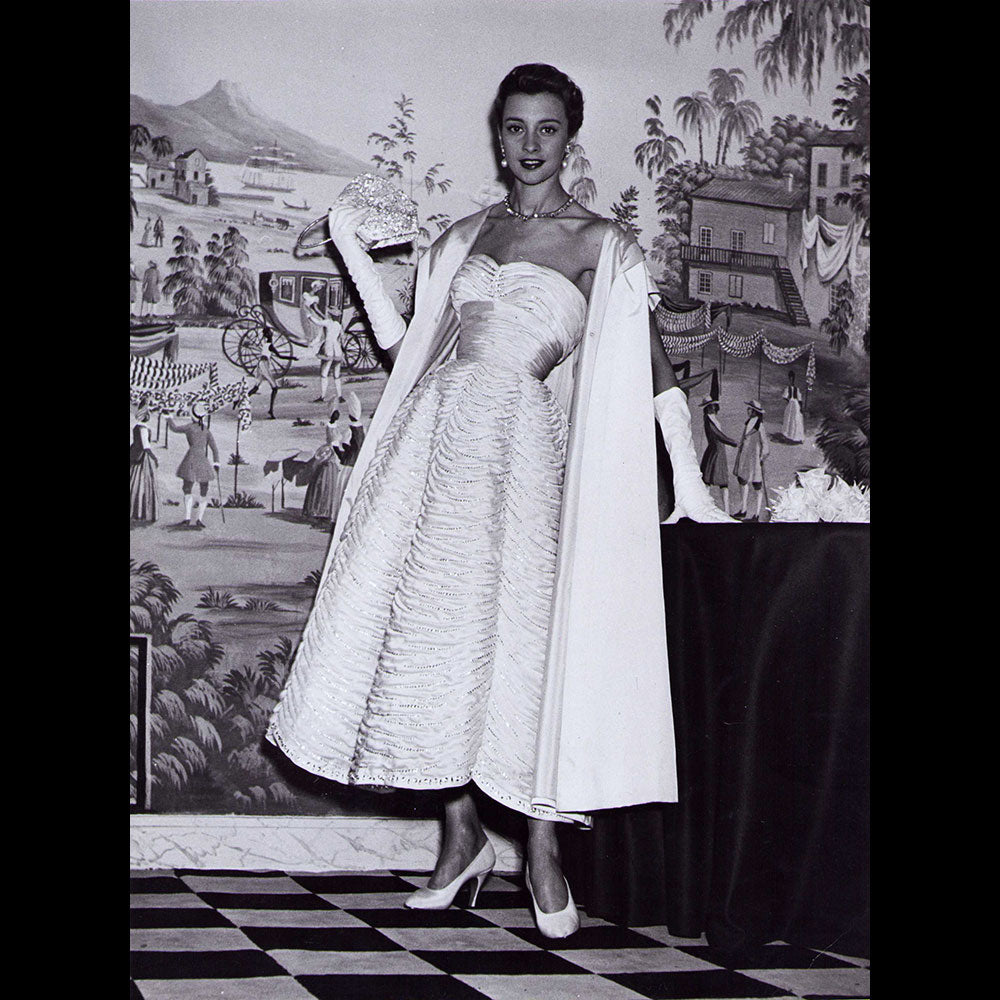 Pierre Balmain - Robe Biarritz en tissu Robert Perrier (1953)