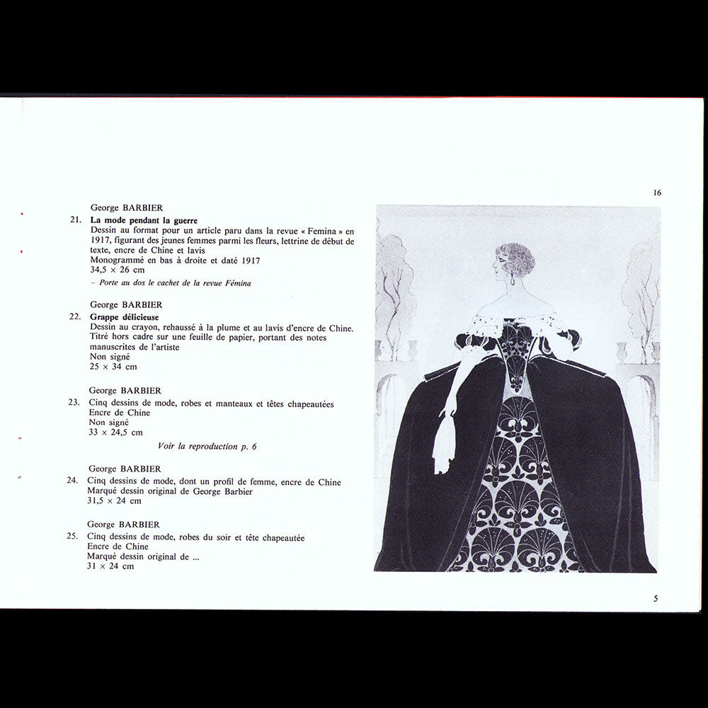 Boisgirard - Mode, Fantaisie, Music Hall, catalogue de vente de dessins (1986)