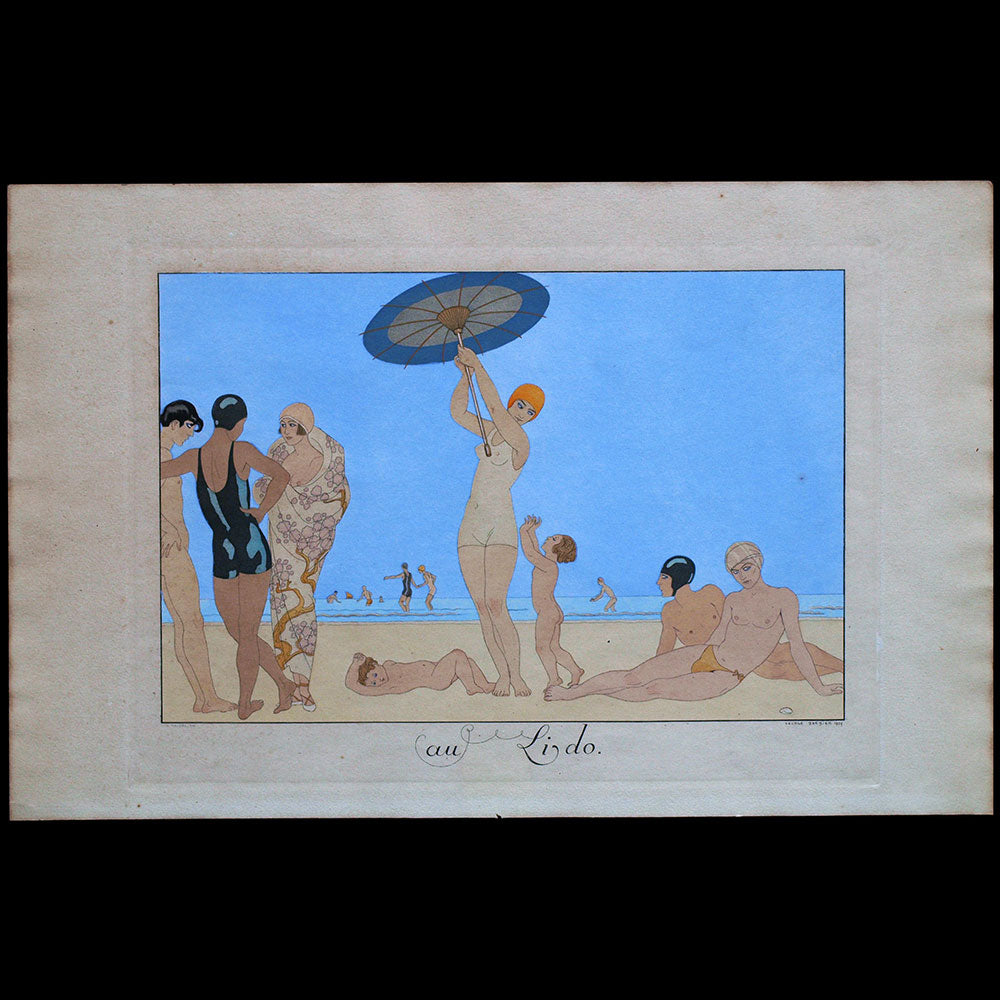 Le Bonheur du Jour ou les Grâces à la mode : au Lido par George Barbier (1924)