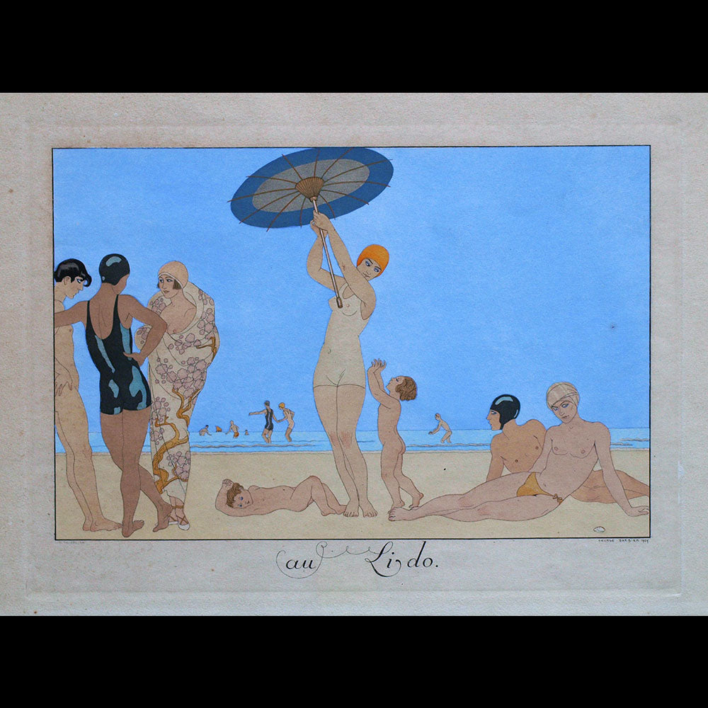 Le Bonheur du Jour ou les Grâces à la mode : au Lido par George Barbier (1924)