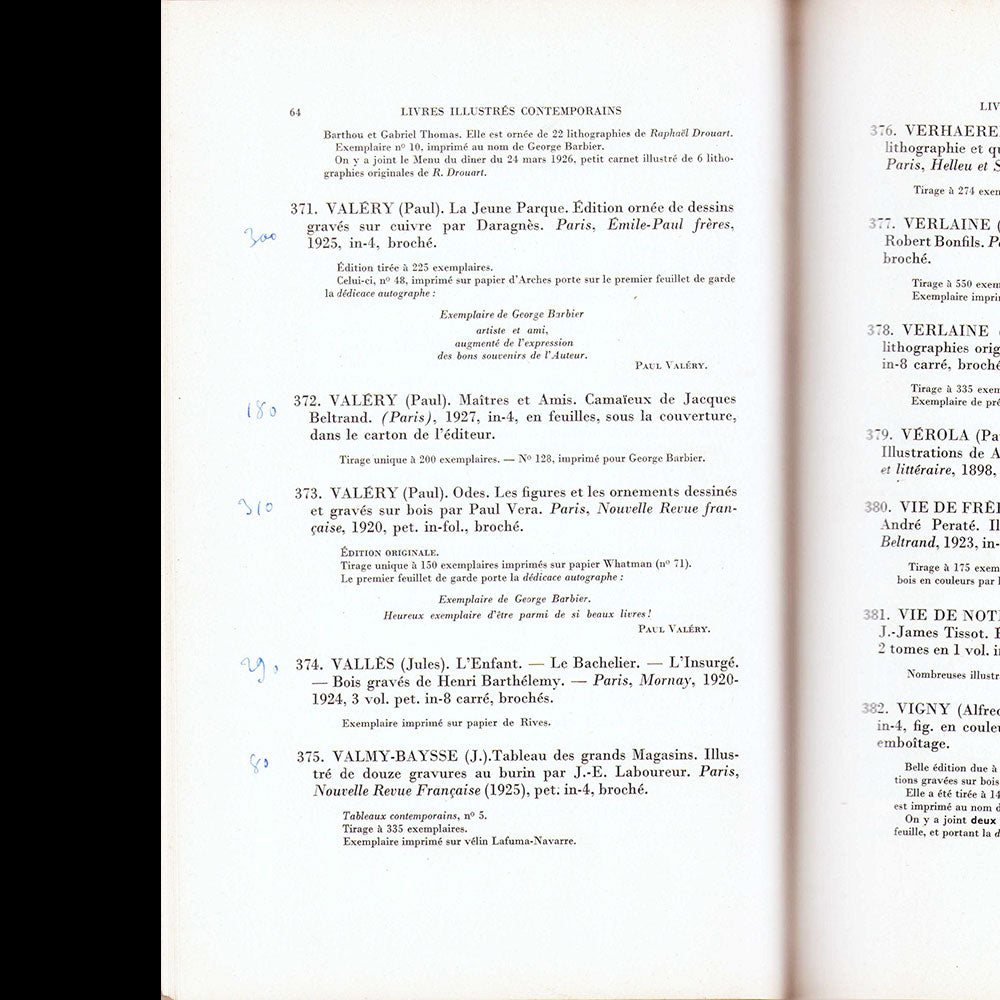 George Barbier - Catalogue de la bibliothèque de feu M. George Barbier (1932)