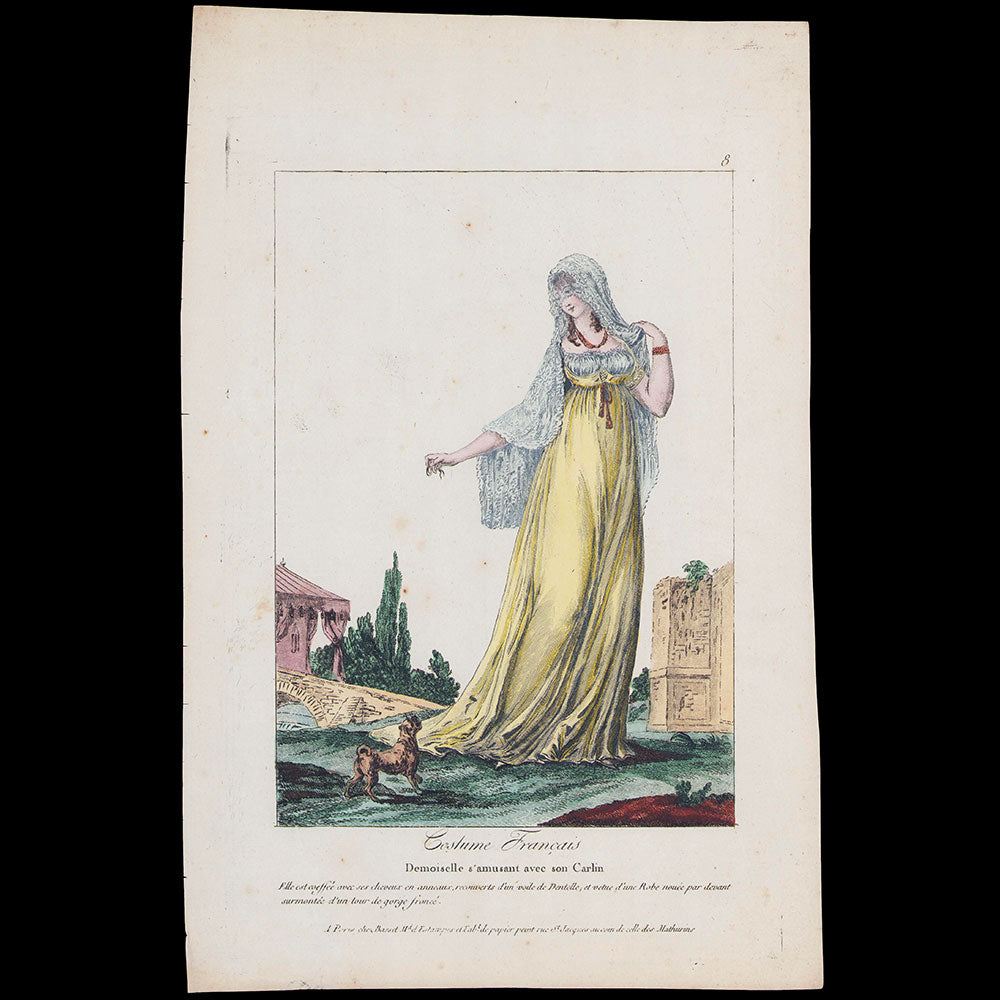 Basset - Costume Français, ensemble de 7 planches publiées par Basset (circa 1795)