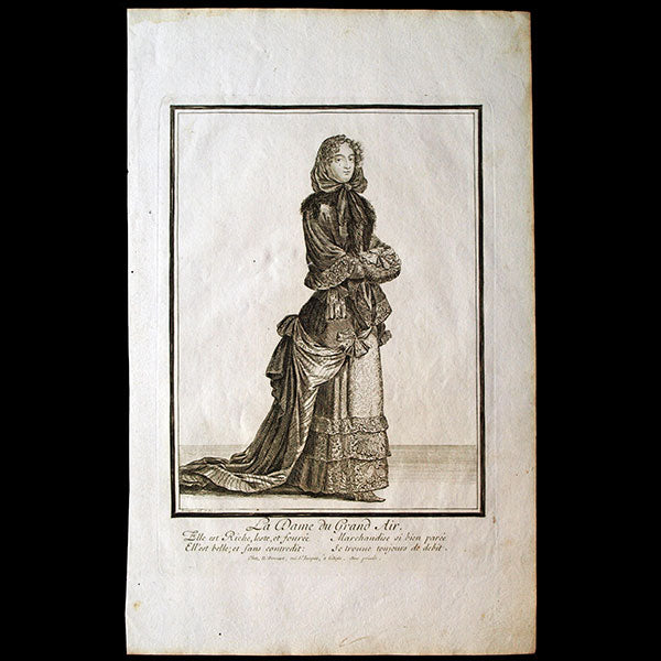 La Dame du Grand Air, gravure de Nicolas Bonnart (circa 1680-1685)