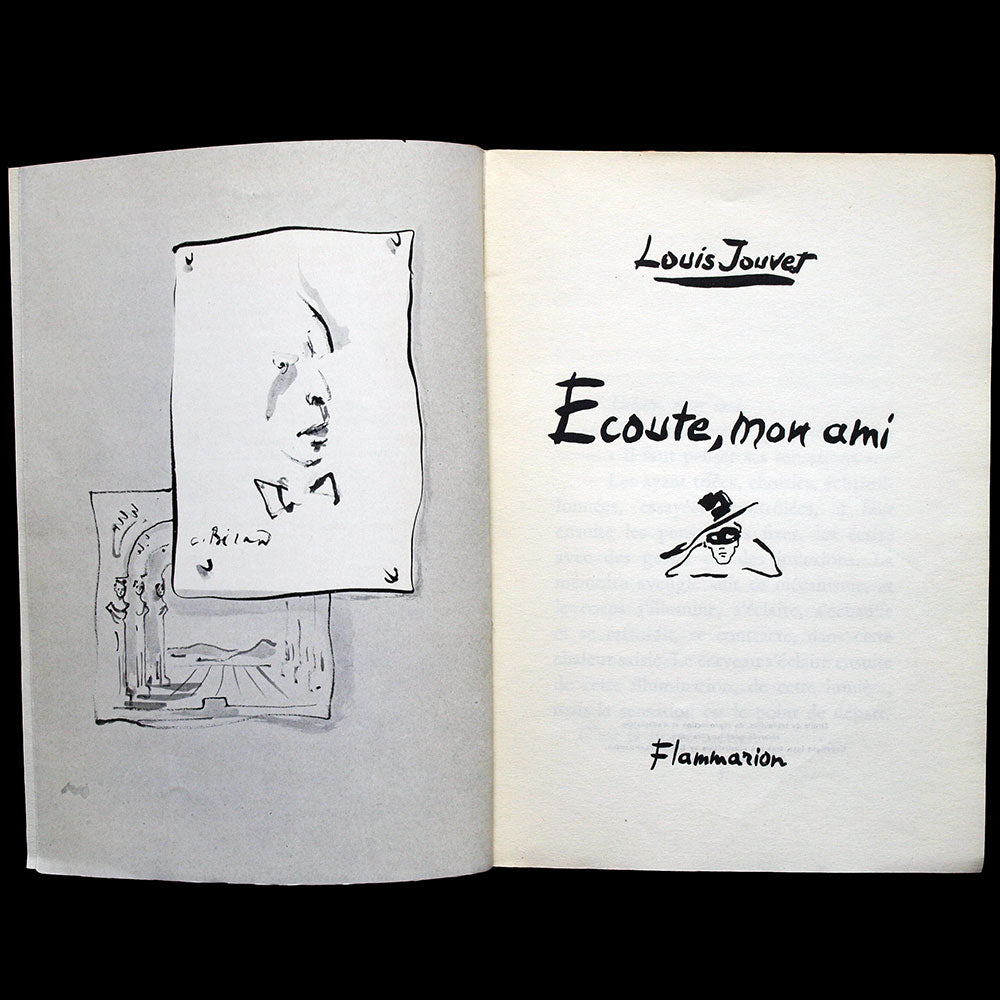 Louis Jouvet - Ecoute mon ami, couverture de Christian Bérard (1952)