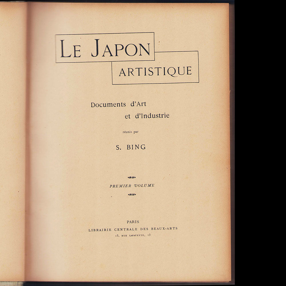 Samuel Bing - Le Japon Artistique, Documents d'Art et d'Industrie (1888-1889)