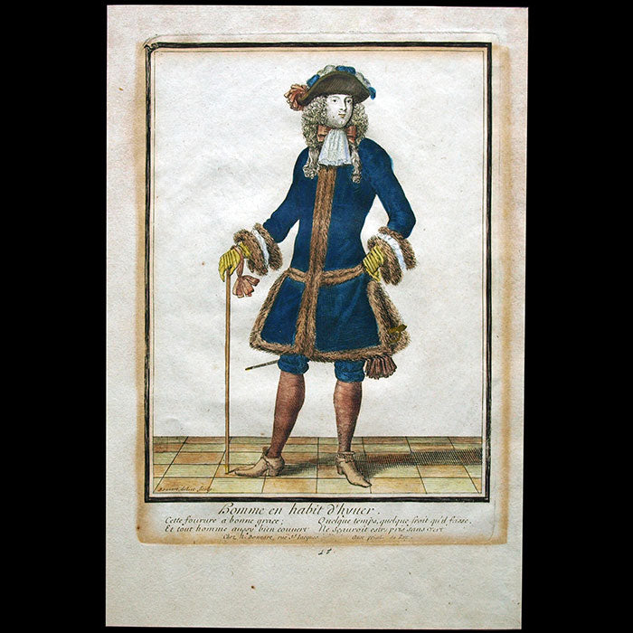 Bonnart - Homme en habit d'hyver (circa 1680s)