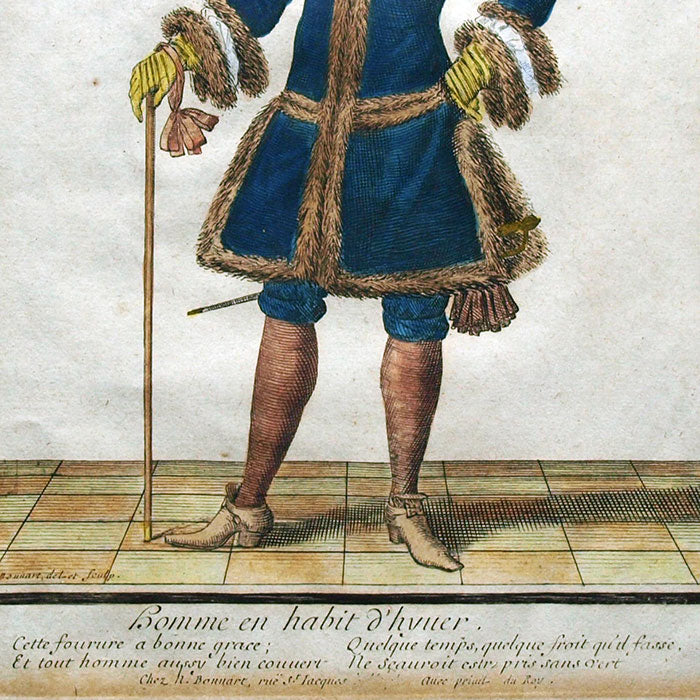 Bonnart - Homme en habit d'hyver (circa 1680s)