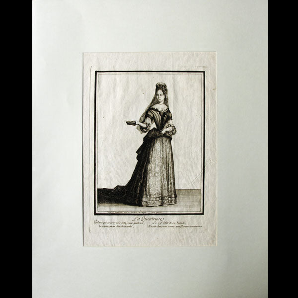 La Questeuse, gravure de Bonnart (circa 1680)