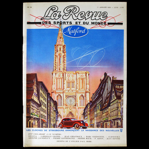 La revue des Sports et du Monde Ford Mathis, collection complète des 10 numéros (octobre 1934 à juillet 1936)