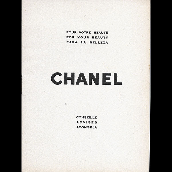 Chanel Parfums - Pour votre beauté Chanel conseille (circa 1948)