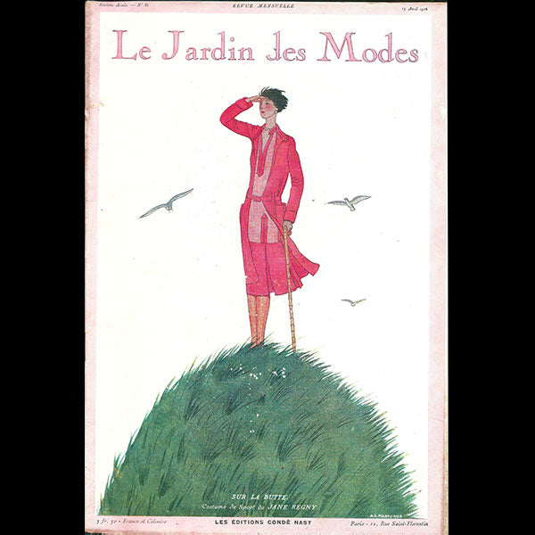 Le Jardin des Modes, n°81, 15 avril 1926, couverture d'André-Edouard Marty