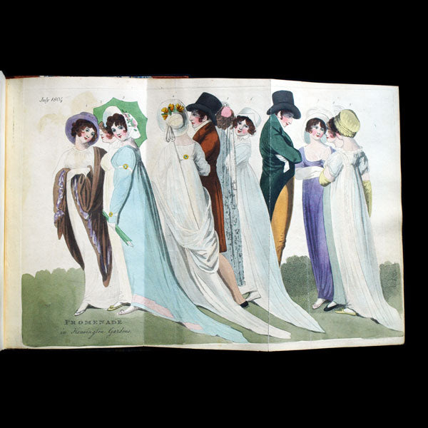 The Fashions of London and Paris - Réunion de 489 planches (1798-1809)