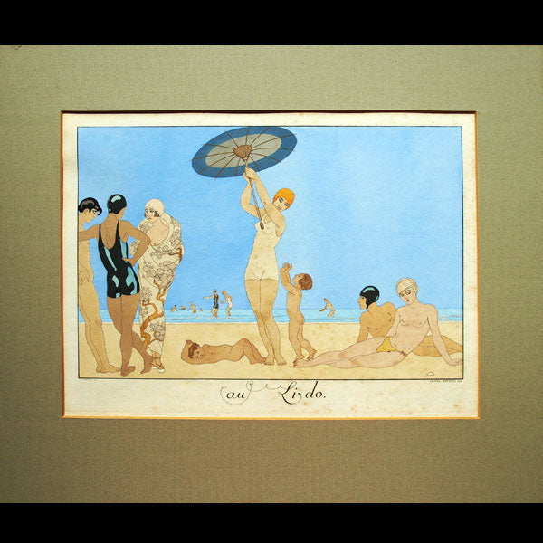 Le Bonheur du Jour ou les Grâces à la mode : au Lido par George Barbier (1924)