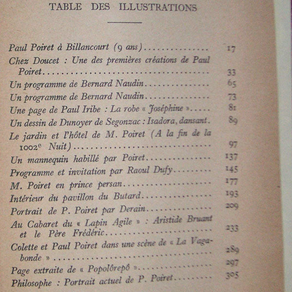 Poiret - En habillant l'époque, mémoires de Paul Poiret, avec envoi (1930)