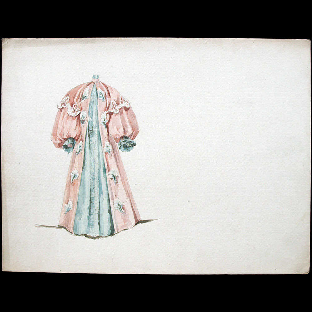 Calvayrac - Dessin d'un manteau (circa 1894)