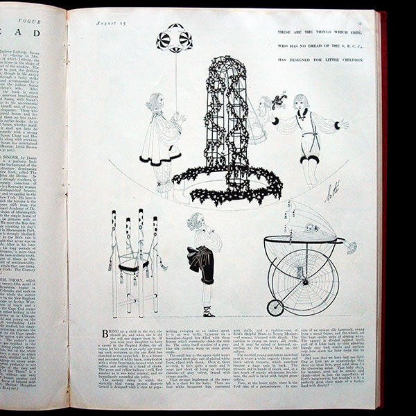 Vogue UK, édition du Vogue US pour le marché britannique (juin-septembre 1916), exemplaire d'Erté