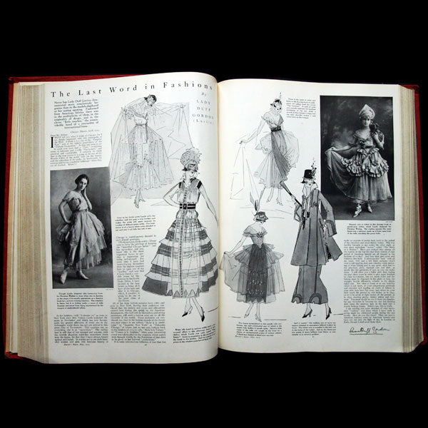 Harper's Bazaar, onze numéros de l'année 1915, exemplaire de la bibliothèque d'Erté